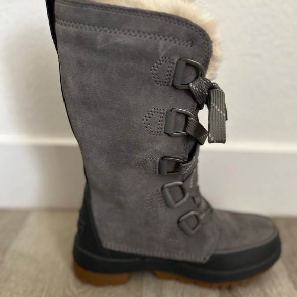 Sorel Leather Tivoli IC Waterproof Lace Up Snow Boots Sz 7 - Picture 4 of 7